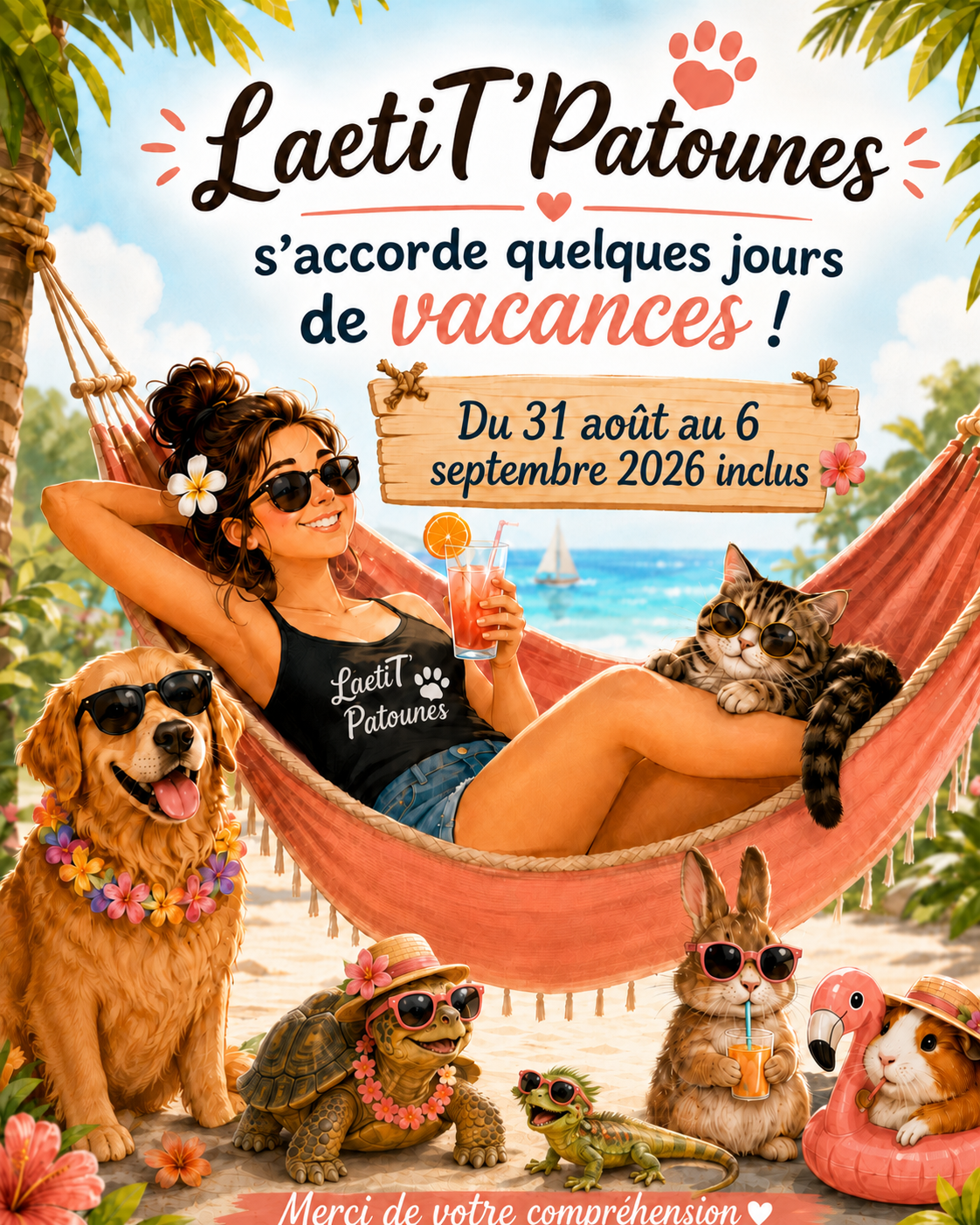 LaetiT'Patounes s'accorde des vacances.....